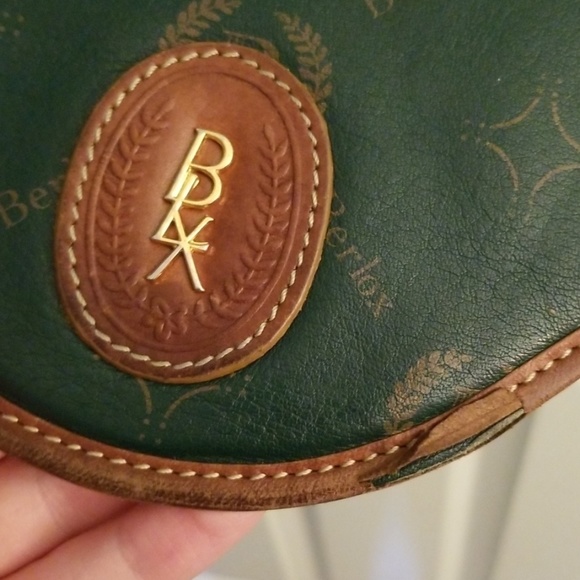 Vintage Green and Brown Crossbody Bag - Picture 2 of 6